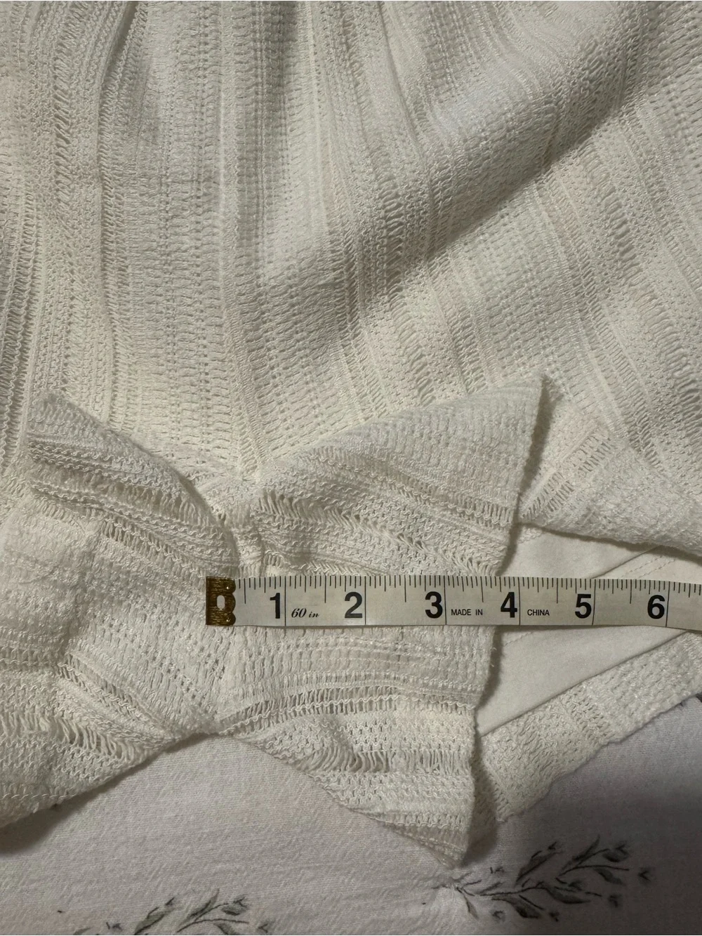 All Saints Ivory High-Waist Knit Shorts
